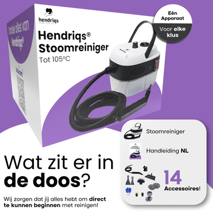 Hendriqs Stoomreiniger 105°C - Stoomreiniger met 14 Accessoires