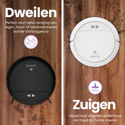 Hendriqs OB16 Robotstofzuiger - Dweilfunctie - Laadstation - Voor Huisdieren