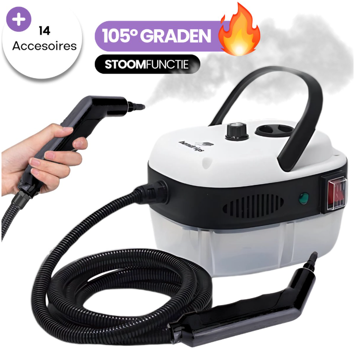 Hendriqs Borstelkop-vervangset 5-delig voor Stoomreiniger 105°C