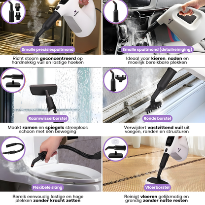 Hendriqs XL Stoomreiniger 105°C - Elektrische Dweil & Handstoomreiniger