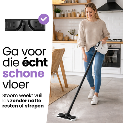 Hendriqs XL Stoomreiniger 105°C - Elektrische Dweil & Handstoomreiniger