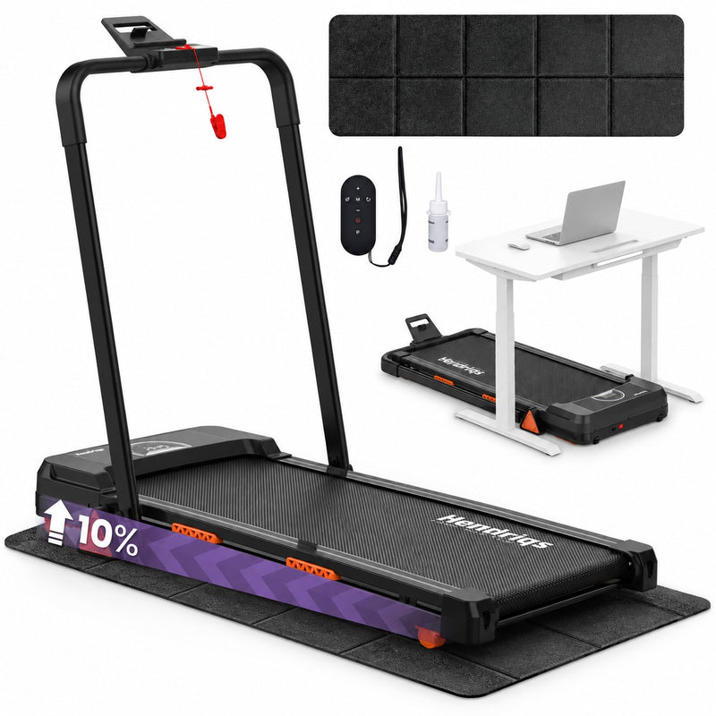 Hendriqs Stryde X1 Inklapbare Loopband met Helling - Walking Pad - Tot 12 km/u - Inclusief Schokmat